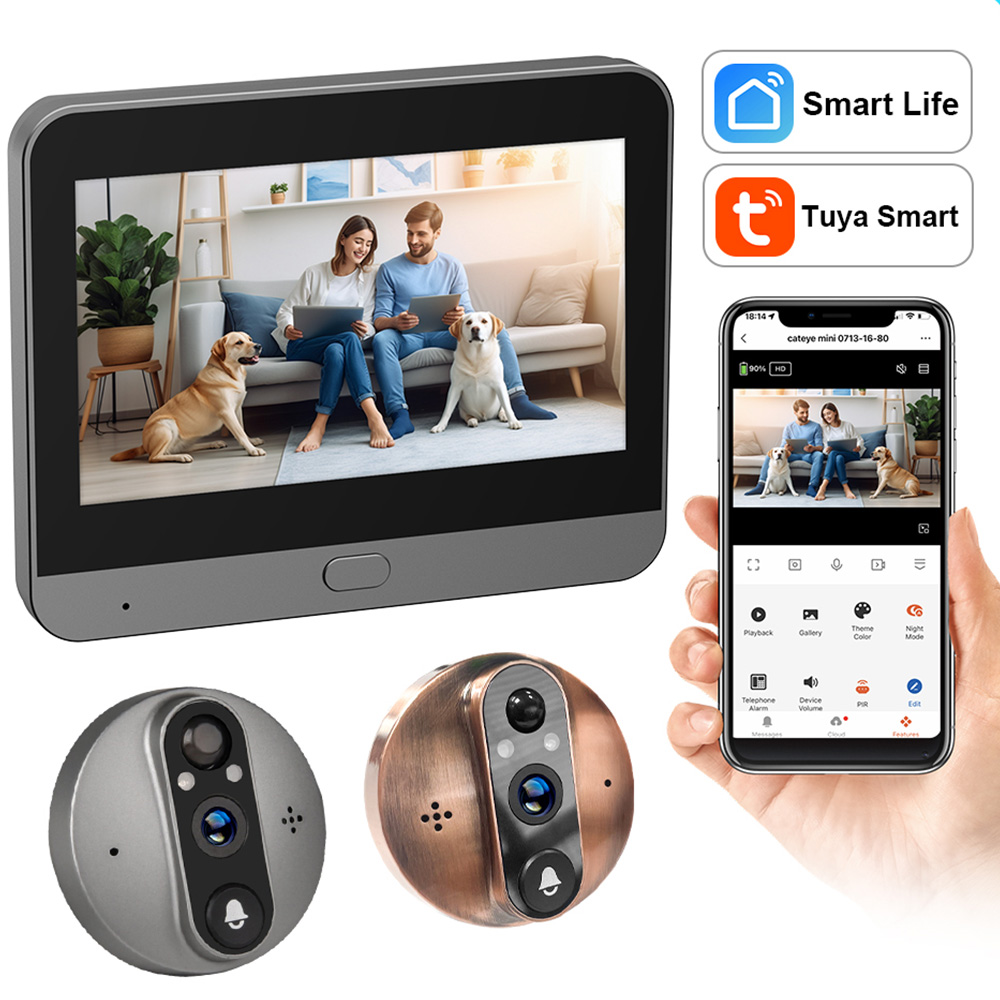 Smart Doorbell Wired - 3MP Smart Life Tuya 1080P WiFi