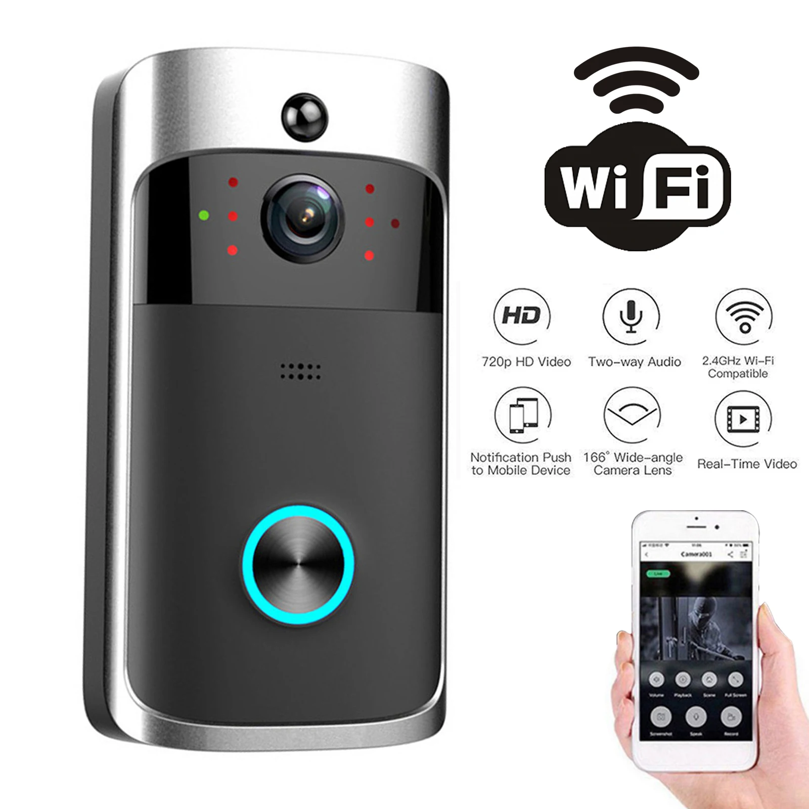 2026 NEW V5 Video Door Bell Wi – обзор и цена Smart Doorbell Wired