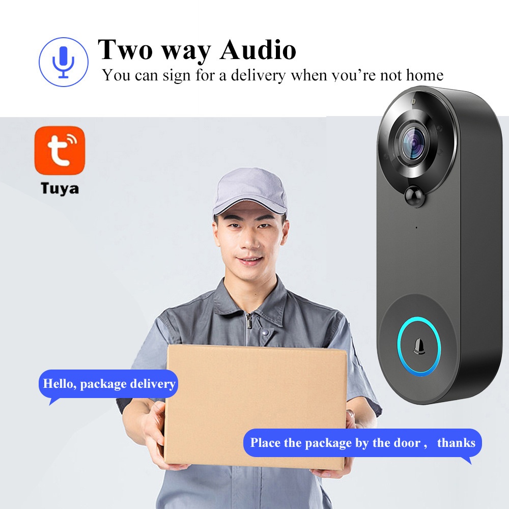 Tuya 1080P Wireless WIFI Doorb – обзор и цена Smart Doorbell Wired