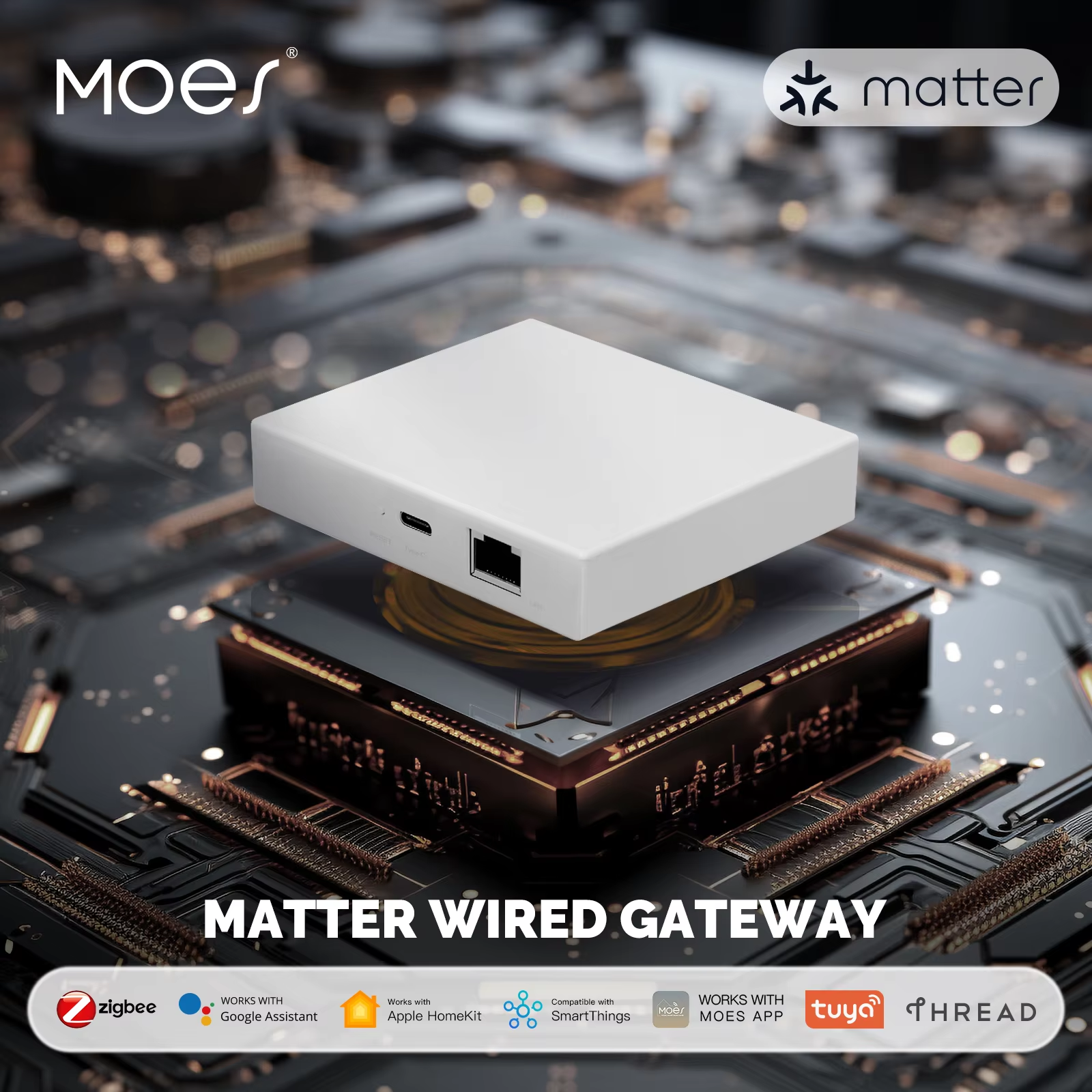 MOES Tuya Zigbee Matter Thread – обзор и цена Matter Hub Thread