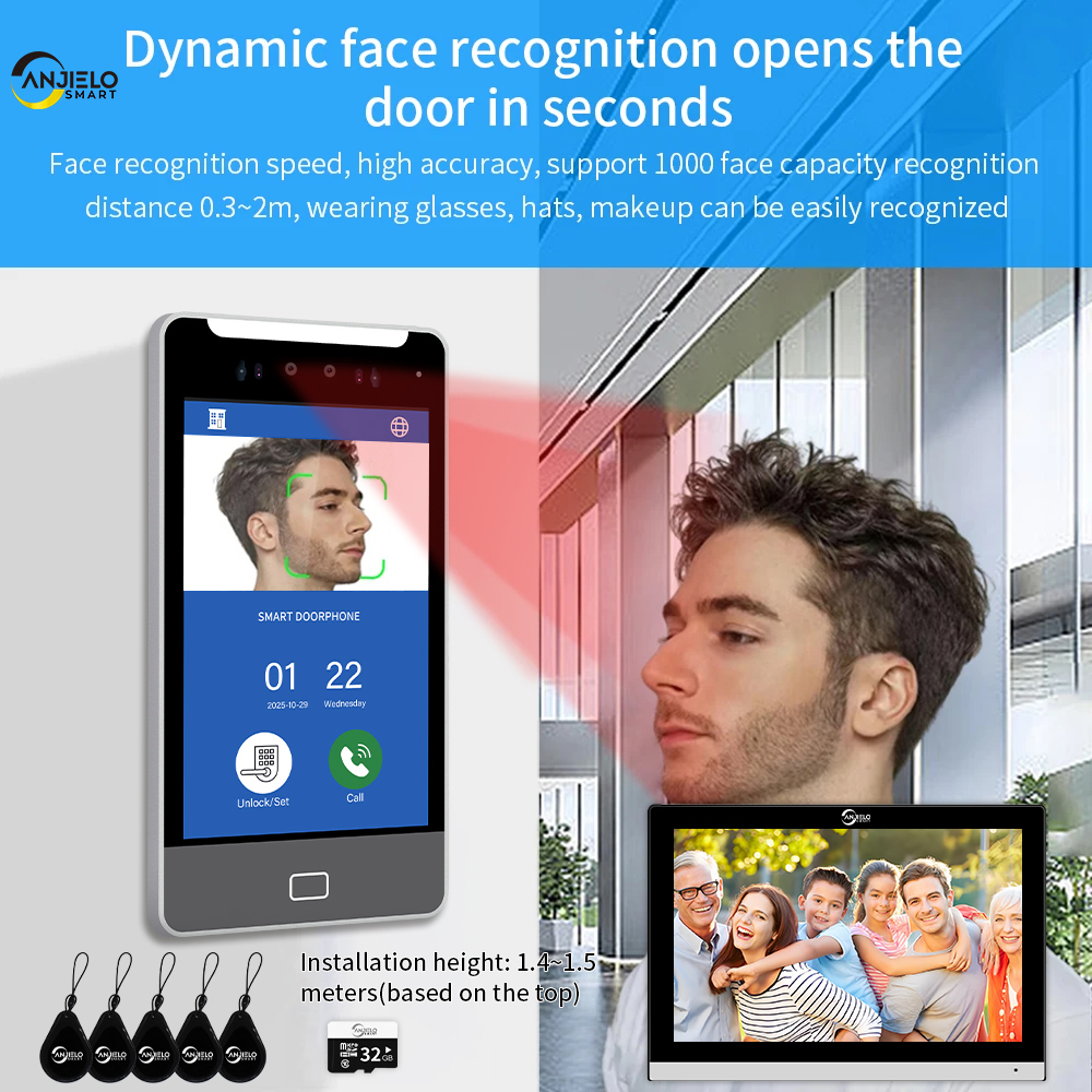 ANJIELO TUYA Smart 5IN1 Unlock – обзор и цена Smart Doorbell Wired