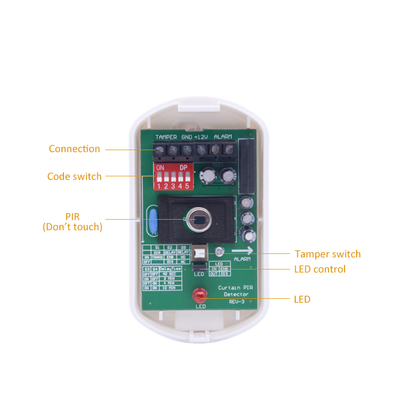 Indoor DC12V Curtain Wired Mot – обзор и цена Motion Sensor Pir Wired