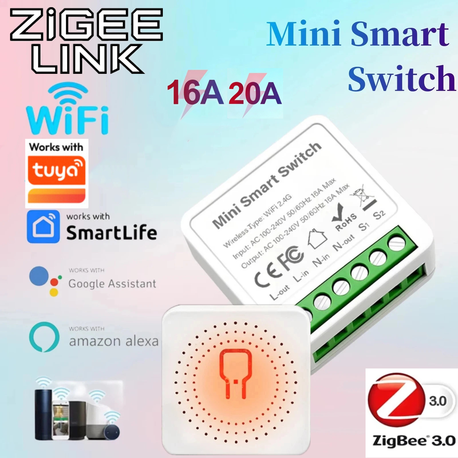 For Tuya Mini Smart WiFi Switc – обзор и цена Diy Automation