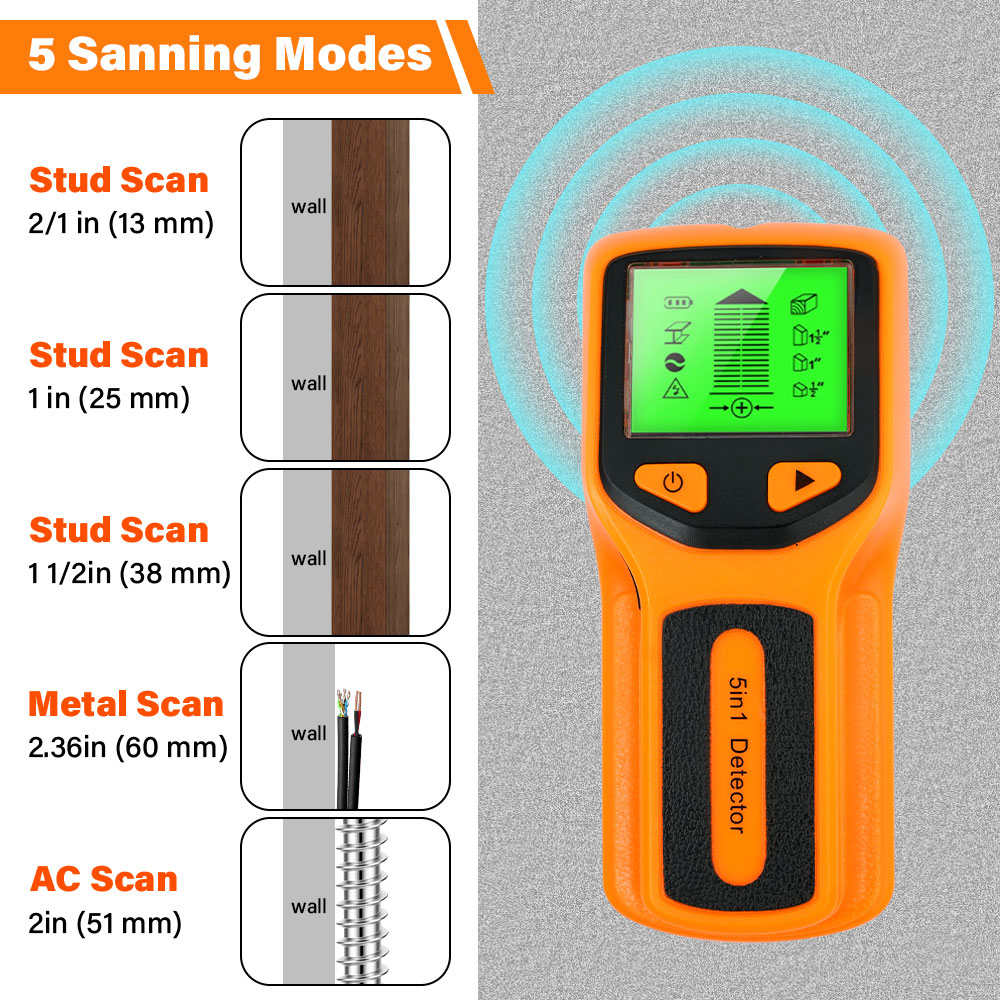 Handheld 5 in 1 Digital Wall S – обзор и цена Water Leak Detector Wired