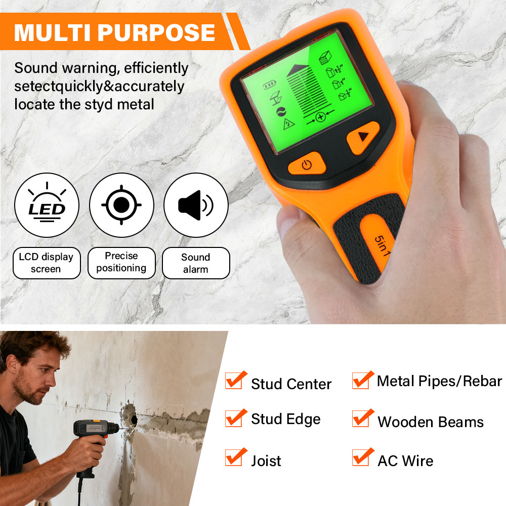 Handheld 5 in 1 Digital Wall S – обзор и цена Water Leak Detector Wired