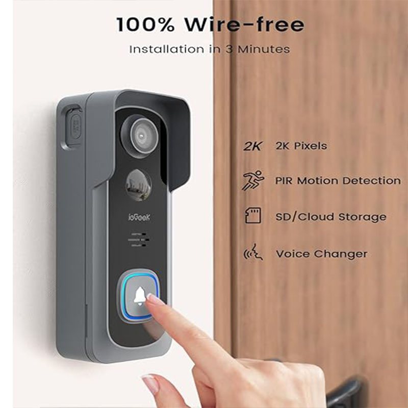 ieGeek 2K Doorbell Camera Wire – обзор и цена Smart Doorbell Wired