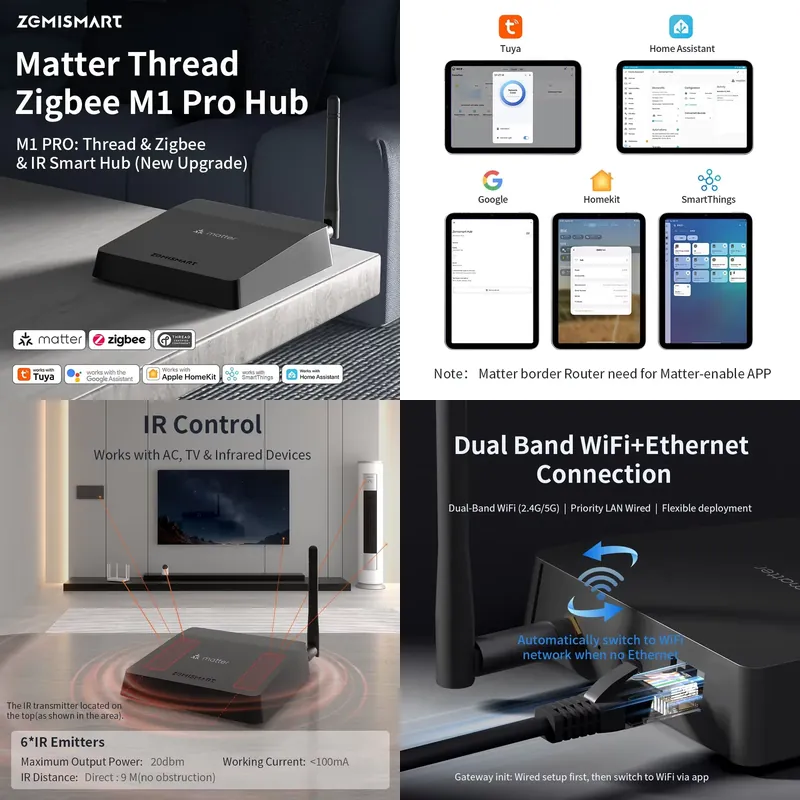 Zemismart Matter Thread Hub Zi – обзор и цена Matter Hub Thread