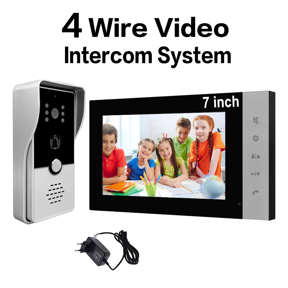 4 Wire 7 Inches Wired Video Do – обзор и цена Smart Doorbell Wired