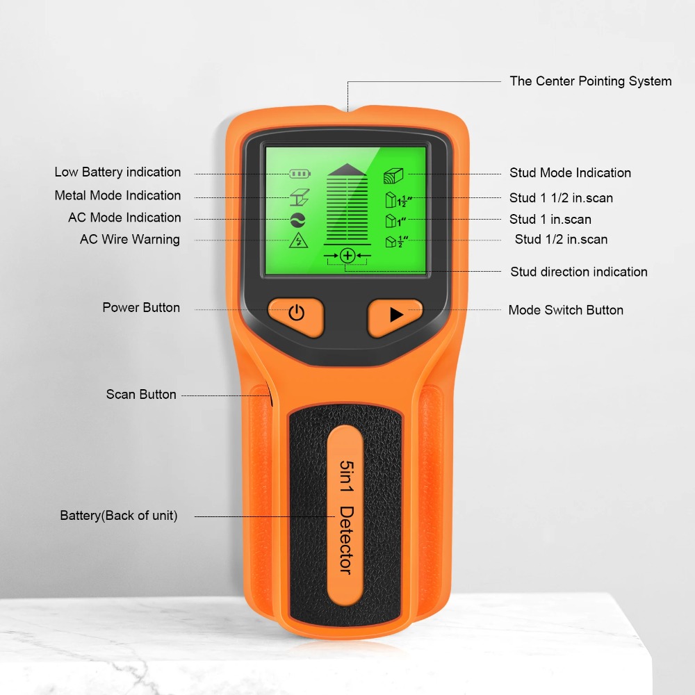 5 in 1 Digital Stud Detector H – обзор и цена Water Leak Detector Wired