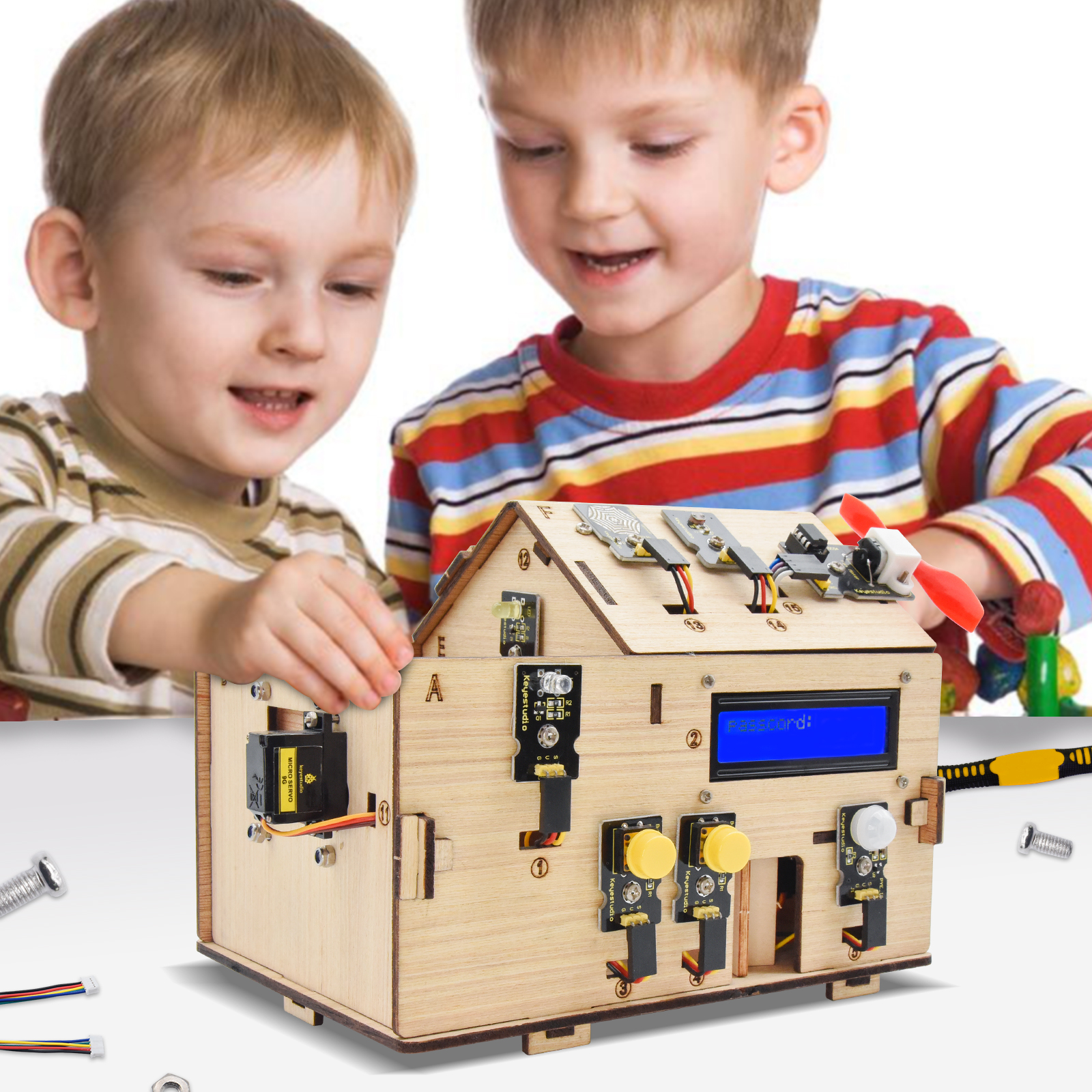 Keyestudio Smart Home Kit For  – обзор и цена Home Automation Diy Kit