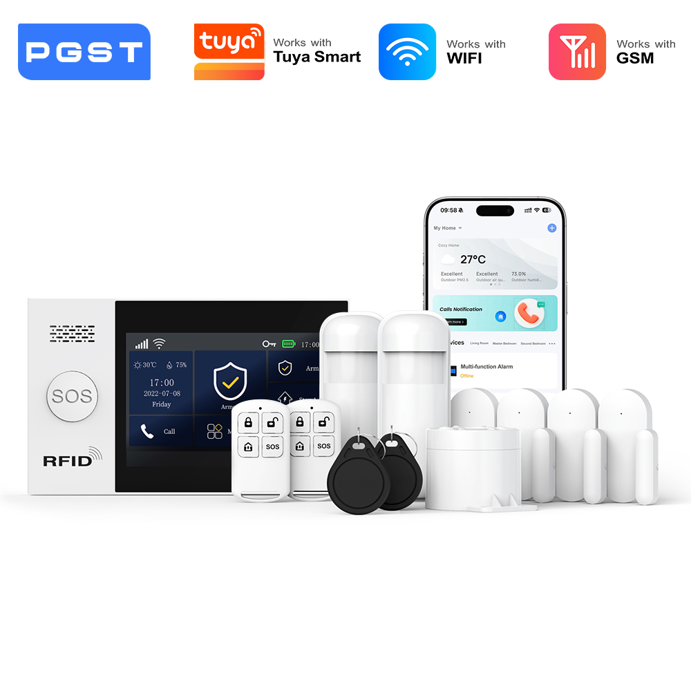 PGST 2G WiFi Alarm System Kit  – обзор и цена Smart Home Automation Diy