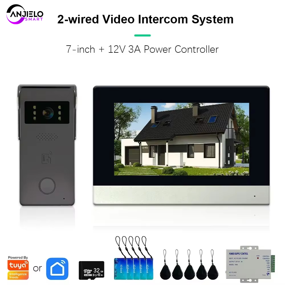 ANJIELO Tuya Smart Video Doorb – обзор и цена Smart Doorbell Wired