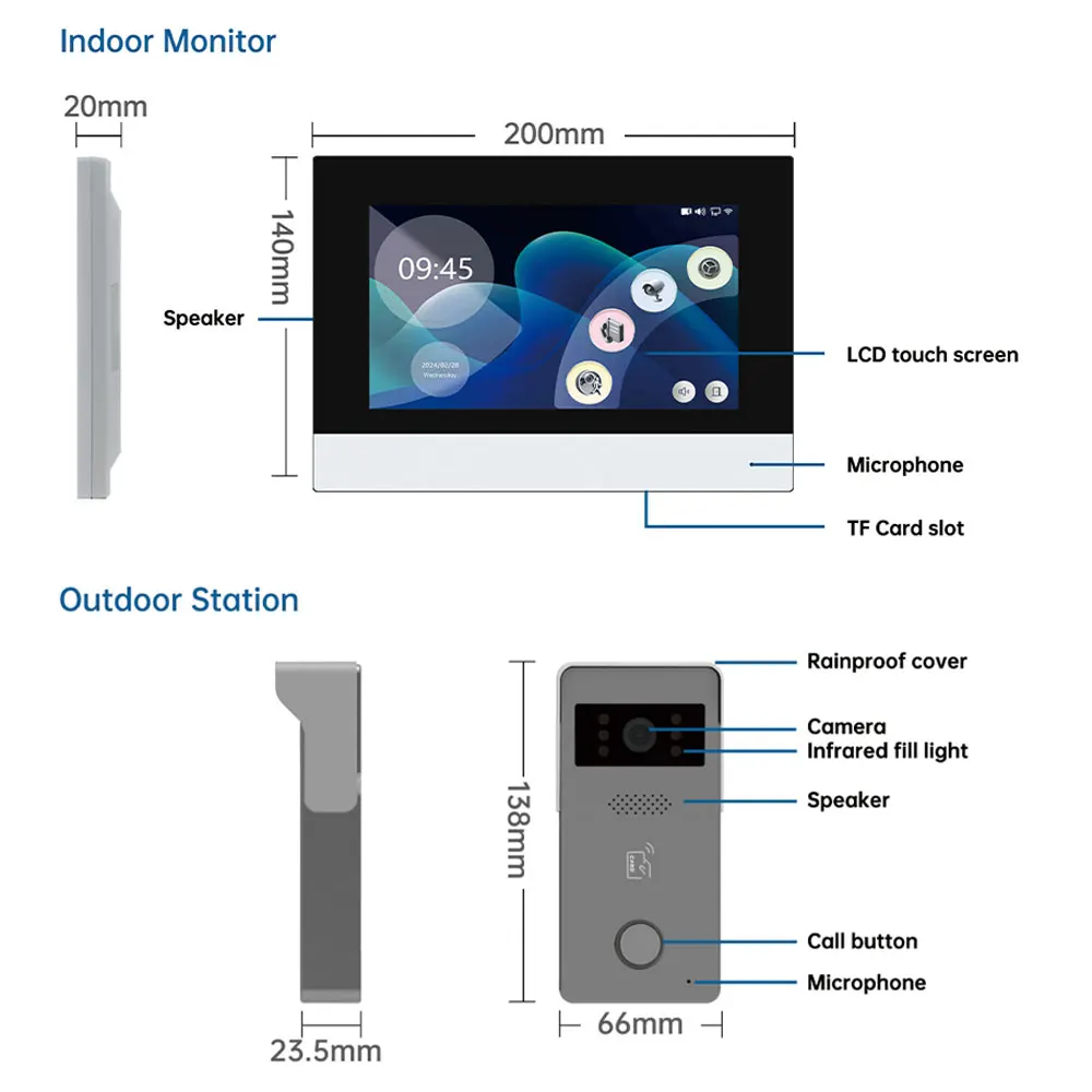 ANJIELO Tuya Smart Video Doorb – обзор и цена Smart Doorbell Wired