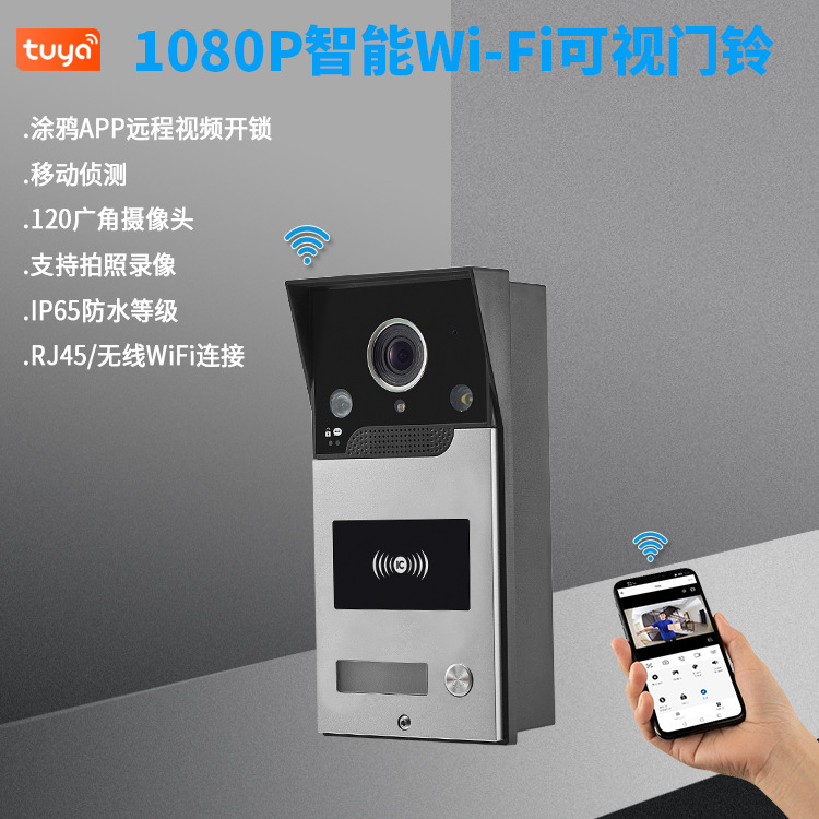 2MP 1080P Tuya APP Rifd/NFC  W – обзор и цена Smart Doorbell Wired