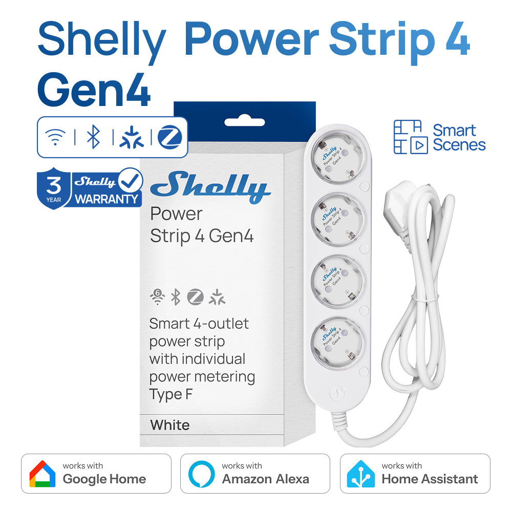 Shelly Power Strip 4 Gen4 Smar – обзор и цена Shelly Relay Module